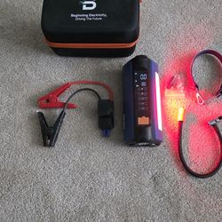 Jump starter tire inflator