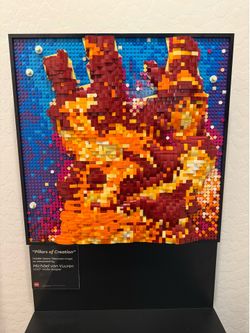 RARE - LEGO Pillars of Creation Art Display and Stand