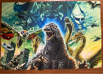 Godzilla Kaiju Wall Tapestry