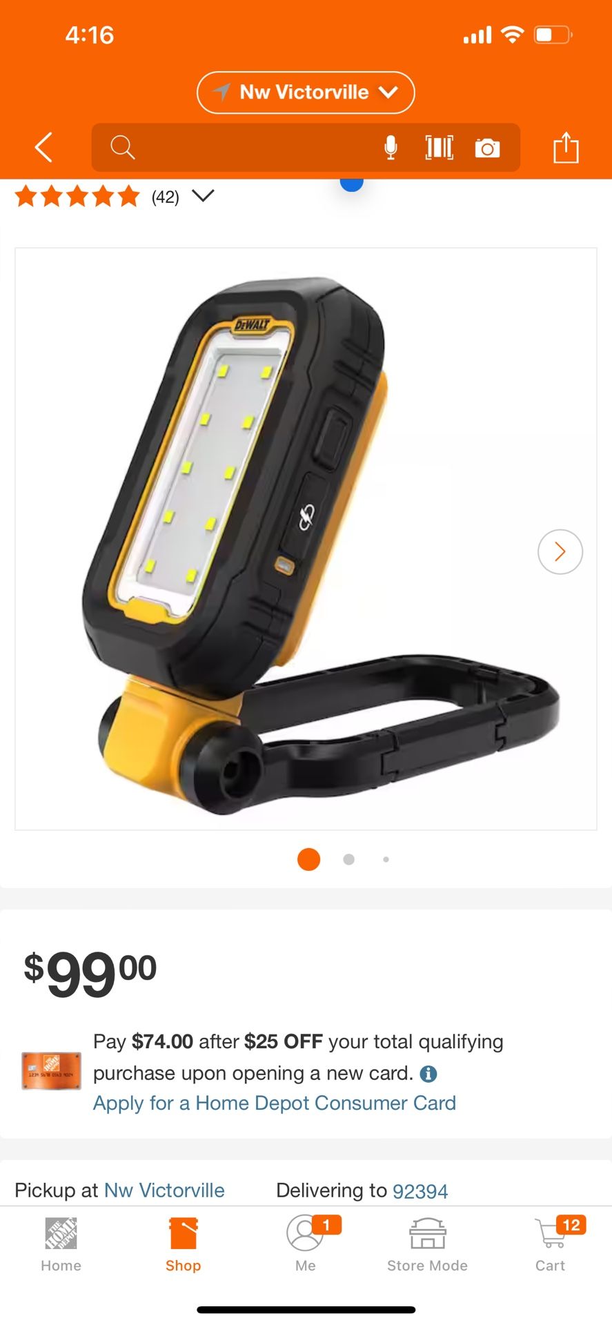 DeWalt LED Light