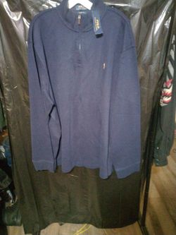 Polo Ralph Lauren Men's Estate - Rib Cotton Quarter - Zip Pullover. Size XXL.