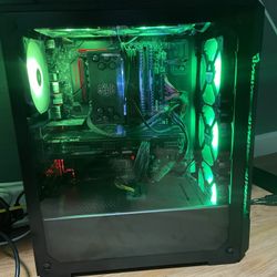 Gaming pc and monitor set