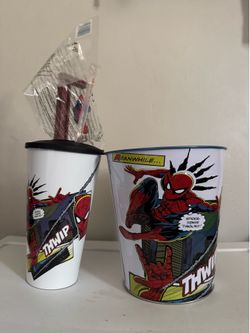 Spiderman popcorn & cup