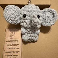 Elephant Friendship  Keychain includes card with a beautiful message and a gift bag