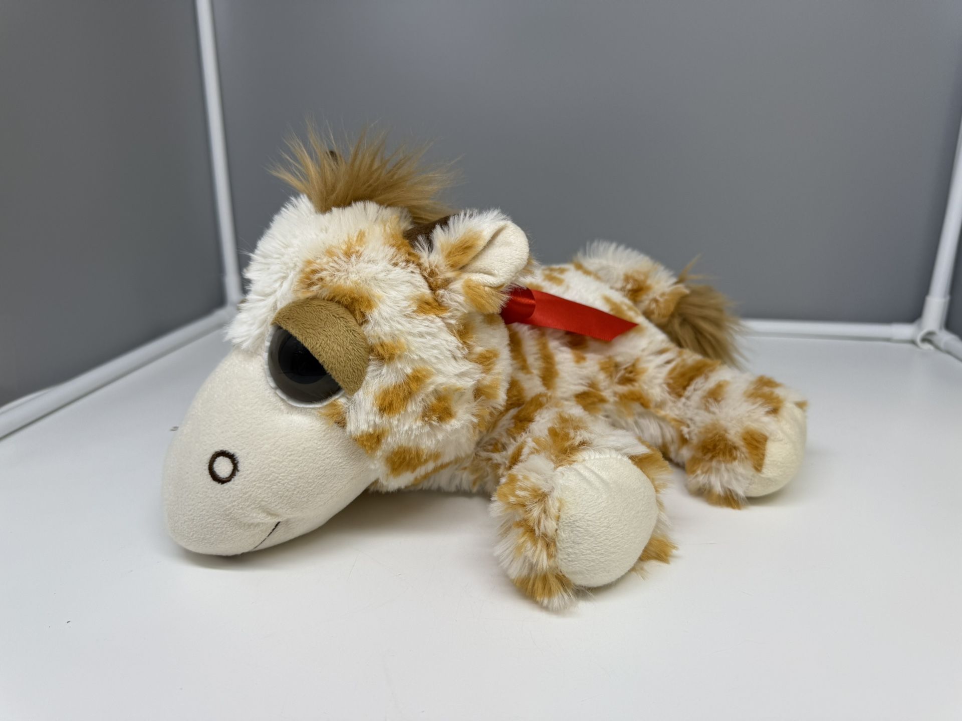 Adorable 15” Dan Dee 2015 Giraffe Stuffed Animal with Red Bow