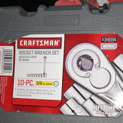 Craftsman Socket Wrench Set 10 Piece 34554