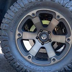Off Road Rims Silverado Tundra Ram F-150 Balistic Titan Wheels Pro Comp