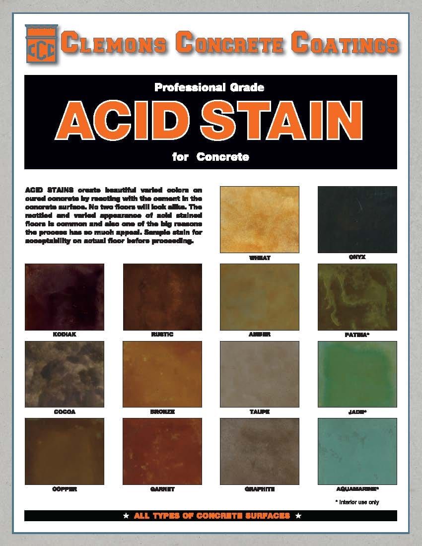 Acid Floor Stain – Unique Concrete Look