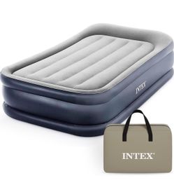Intex Dura-Beam Plus Deluxe 16.5" Twin Air Mattress with Built-in Pump