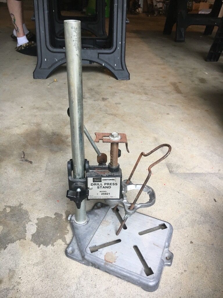Vintage Craftsman Drill Press Stand, Model 25921, Collectible Tool