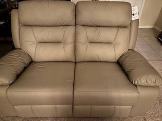 Brand New Leather Reclining Loveseat