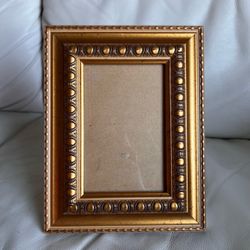 Ornate Gold Decorative Wood Tabletop Picture Frame Antique Style