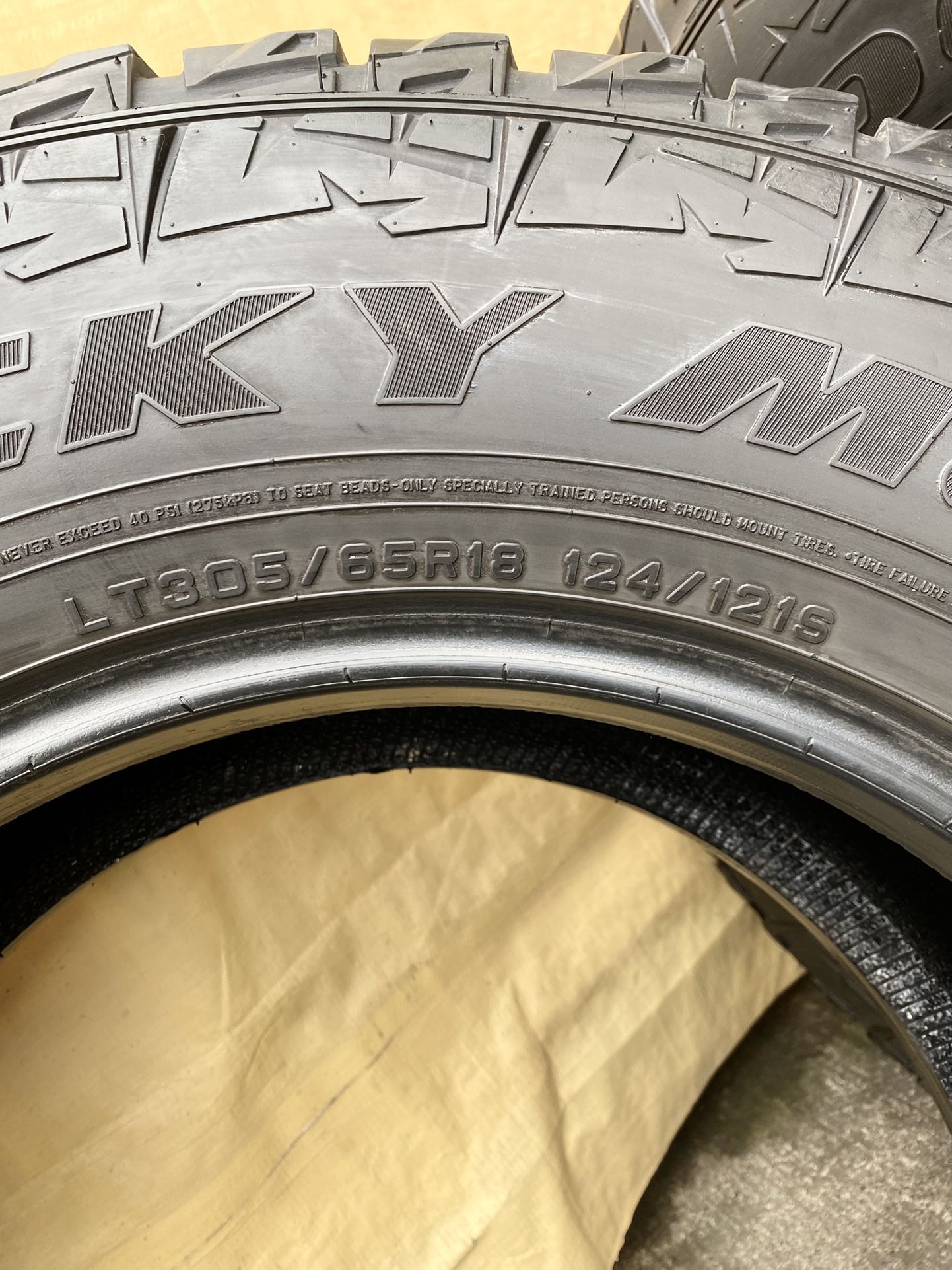 LT305/65R18 Falken Rocky Mountain All Terrain Light Truck Tires for Sale in Auburn, WA OfferUp