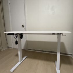 Electric White Standing Desk