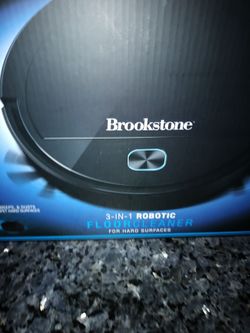 BROOKSTONE ROBOTIC FLOOR CLEANER