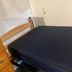 Twin Mattress,with Frame And Dresser