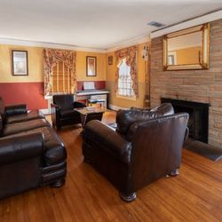 Vintage Leather Couch Set