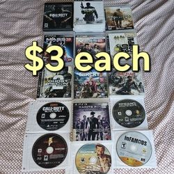 Ps3 Playstation 3 Games ( $3 Each )