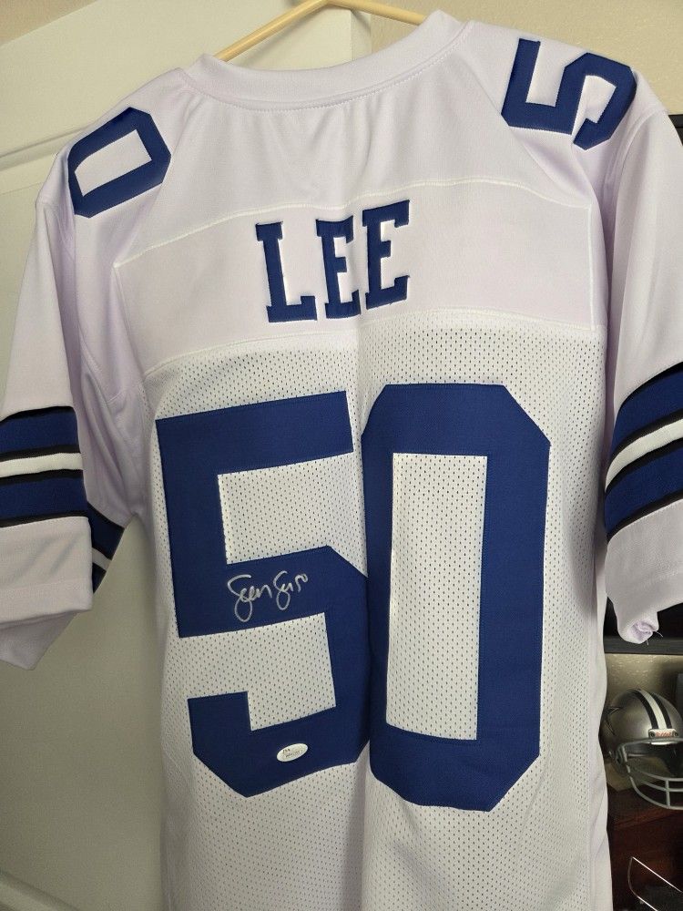 Sean Lee Autographed Dallas Cowboys Custom Jersey! JSA Authentication COA!