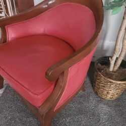 Red Leather Chair 
