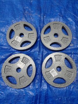 Four 10lbs Standard Plates