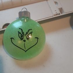 Glitter Christmas ornaments 
