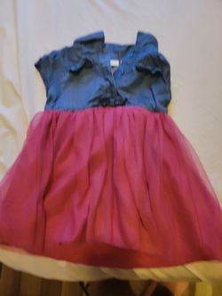 Blue and pink baby dress.