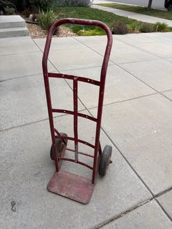 Red Metal Hand Truck Dolly $50 cash