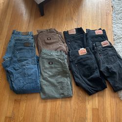 Vintage Pants - Lot Of 8 Pairs