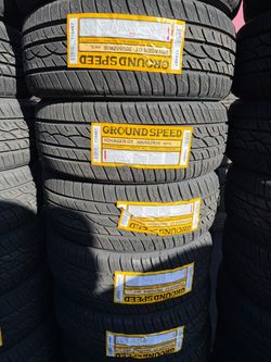 ✅vendo set de llantas 205/55r16 ground speed nuevas con 50,000 millas de garantía