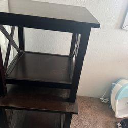 Pair Of 2 Matching Wood Size /End Table