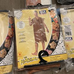 Adult Barney Rubble Halloween Costume 