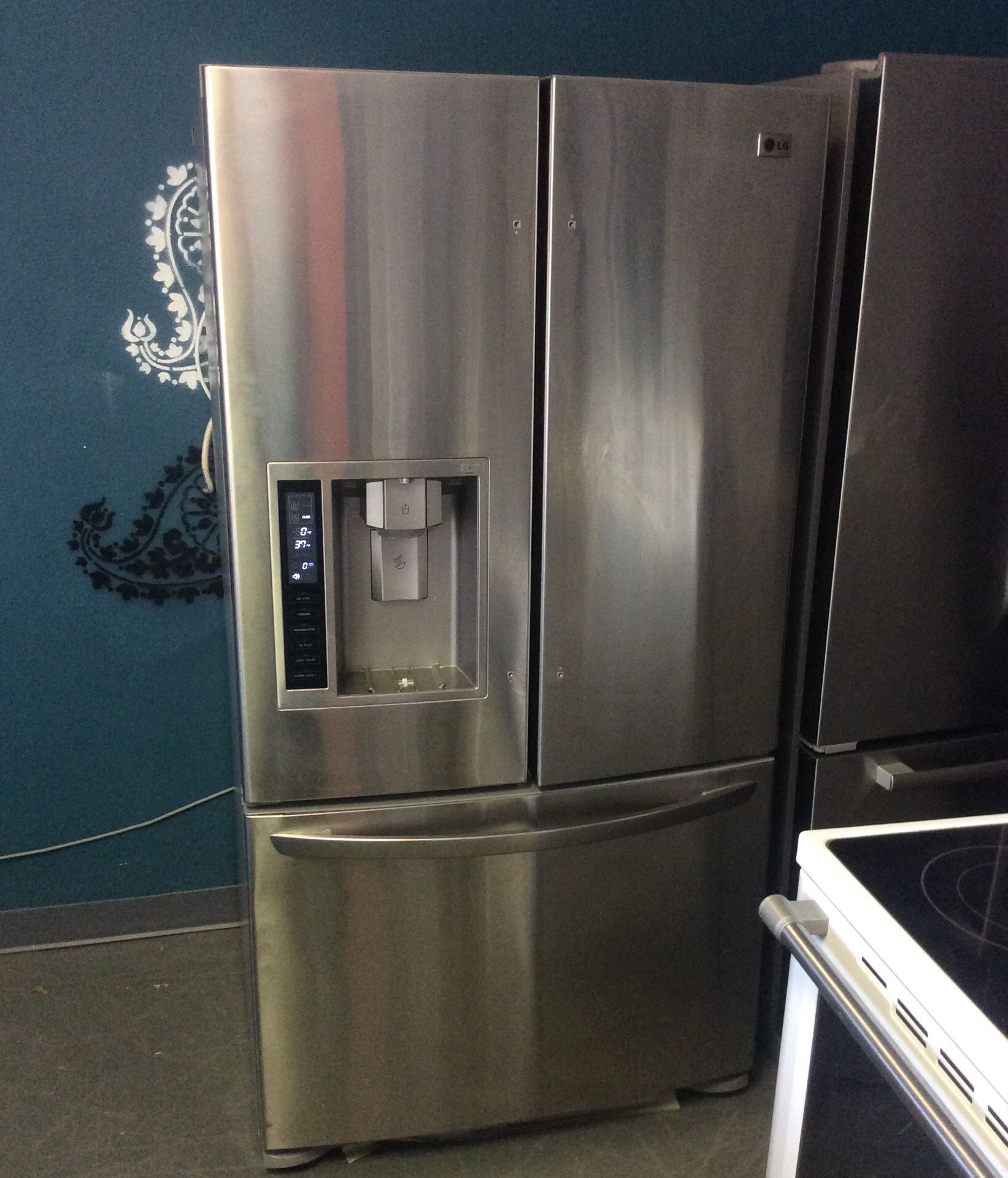 LG stainless steel French door refrigerator