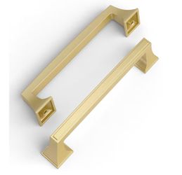 New 10 Pack Cabinet Hardware Pulls 5” (128mm) in Brushed Gold