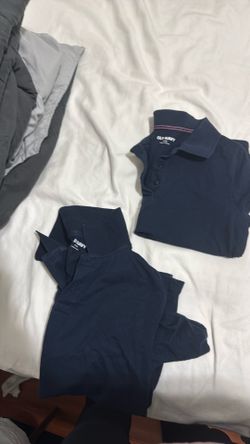 Navy blue uniform shirt