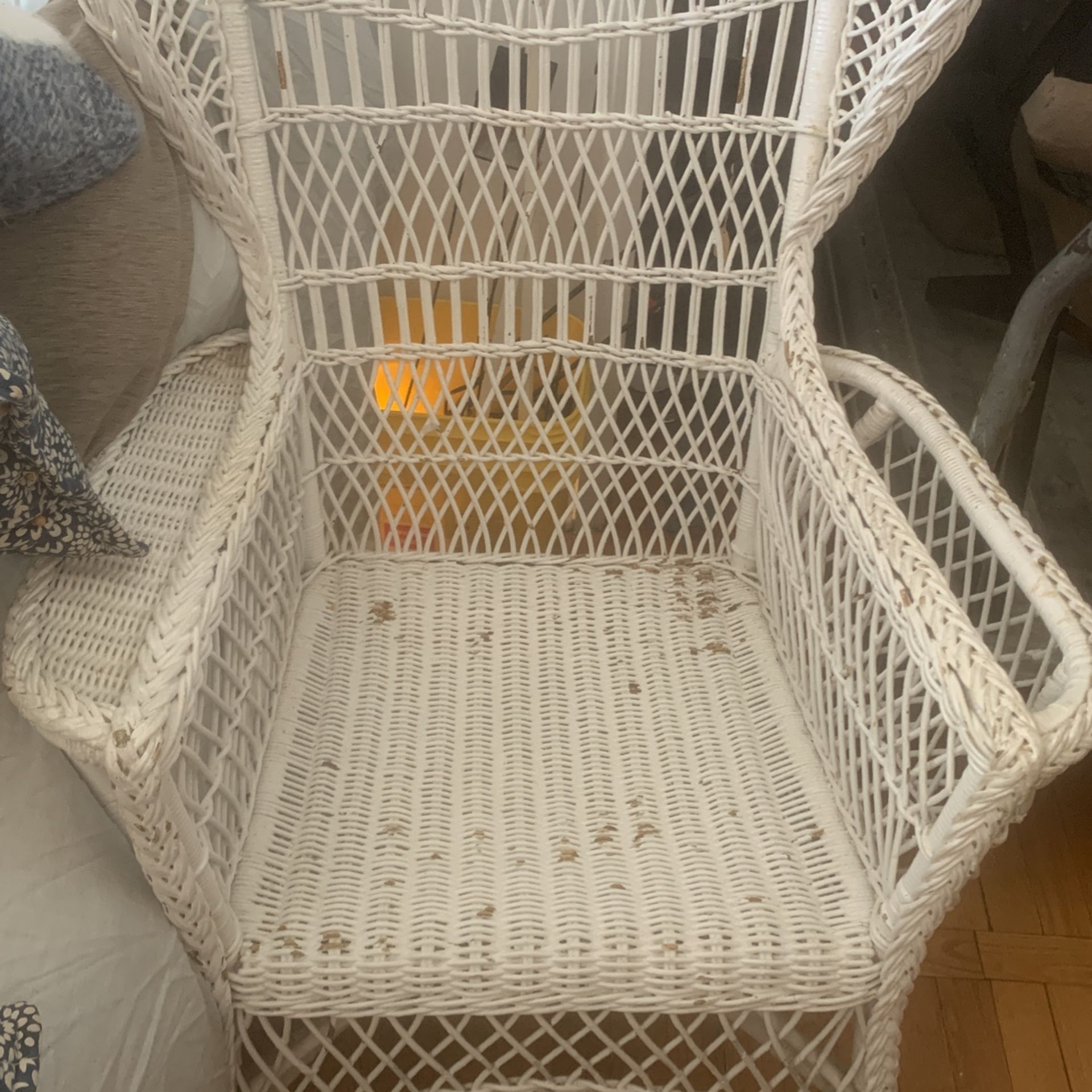 Vintage Pottery Barn Wicker Chair