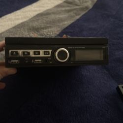 Flip screen car radio