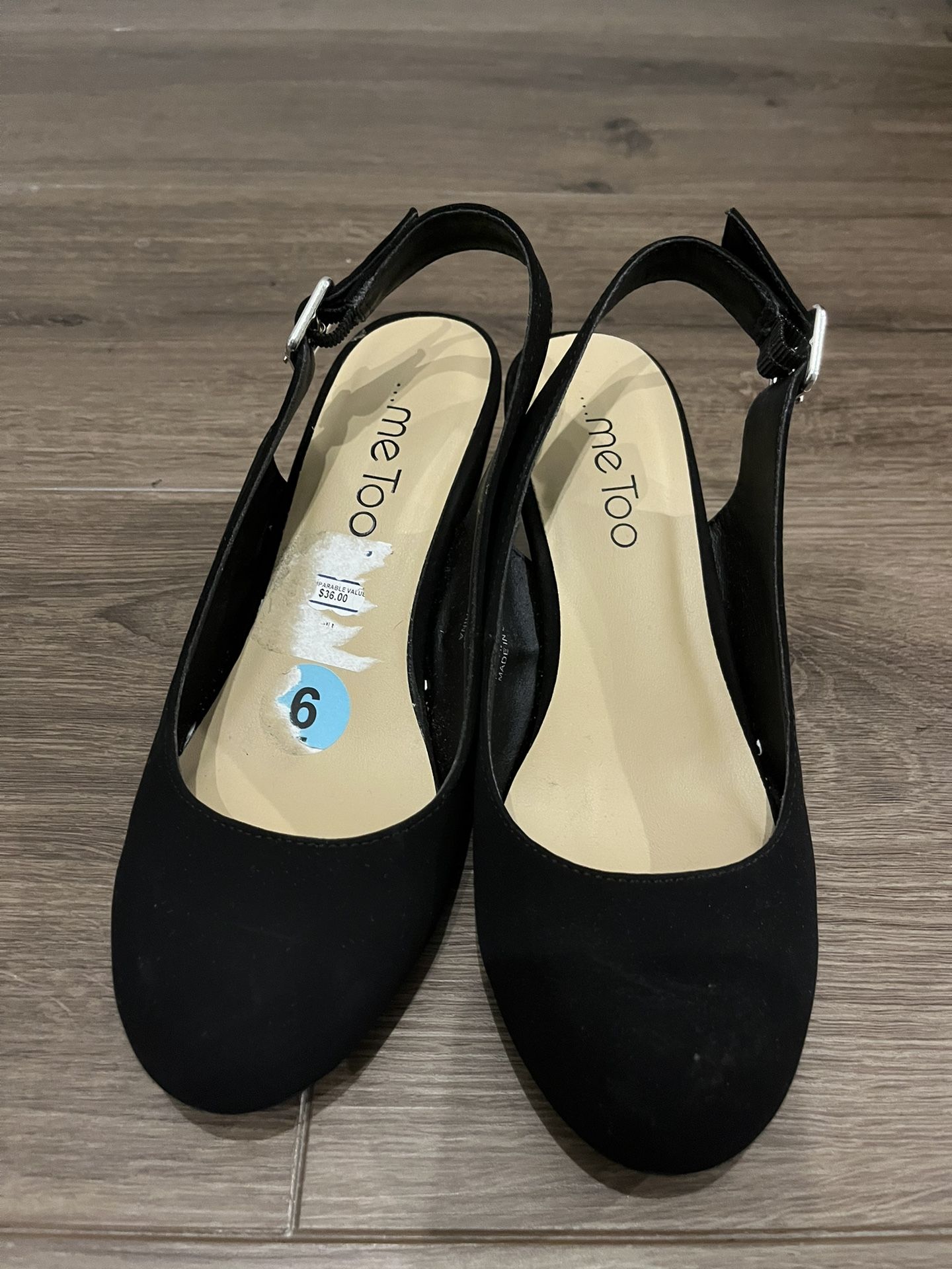 Size 6 Inch Close Toed Wedge Heels Professional