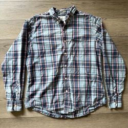 Men’s American Eagle Outfitters Athletic Fit Plaid Button Down Shirt