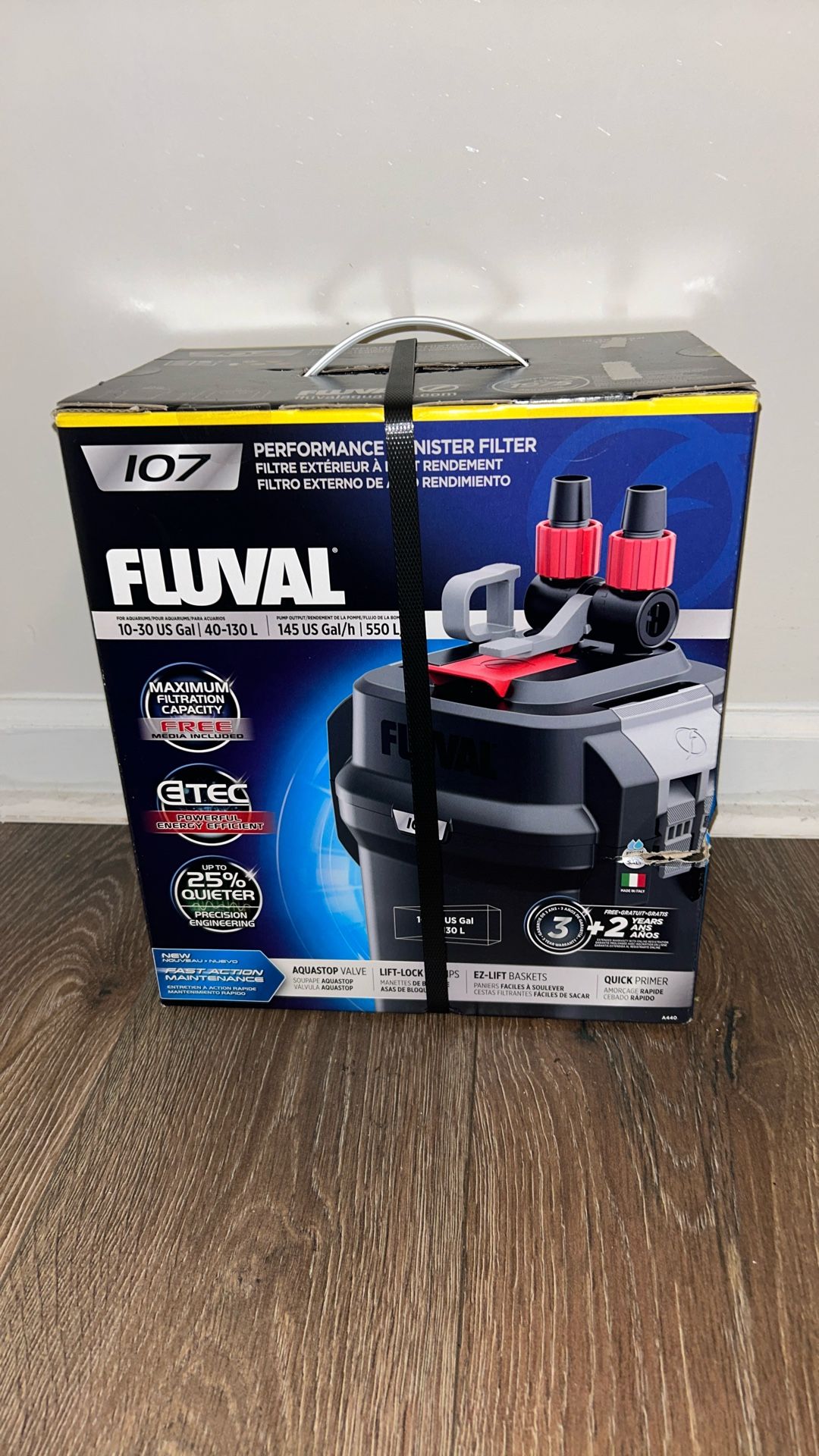 Fluval 107 Performance Canister Filter (Unopened)