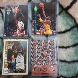 🔥🔥Shaquille O' Neal 4 Card Rookie Lot!!🔥🔥t