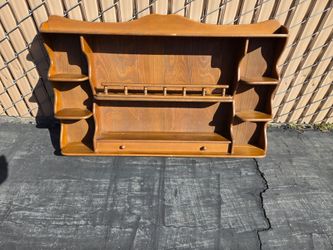 Wooden hanging plate shelf MAKE OFFER