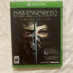 Dishonored 2: Limited Edition Xbox One COMPLETE WITH MANUAL