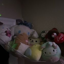 Hello Kitty  Plushies  And rilakkuma plush