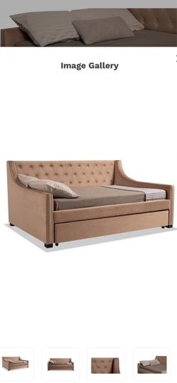 Beige day bed . 100$ obo