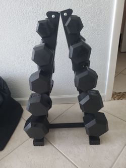 A Set of 150lb Dumbbells