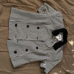 Black Checkers Jacket  Dan Max