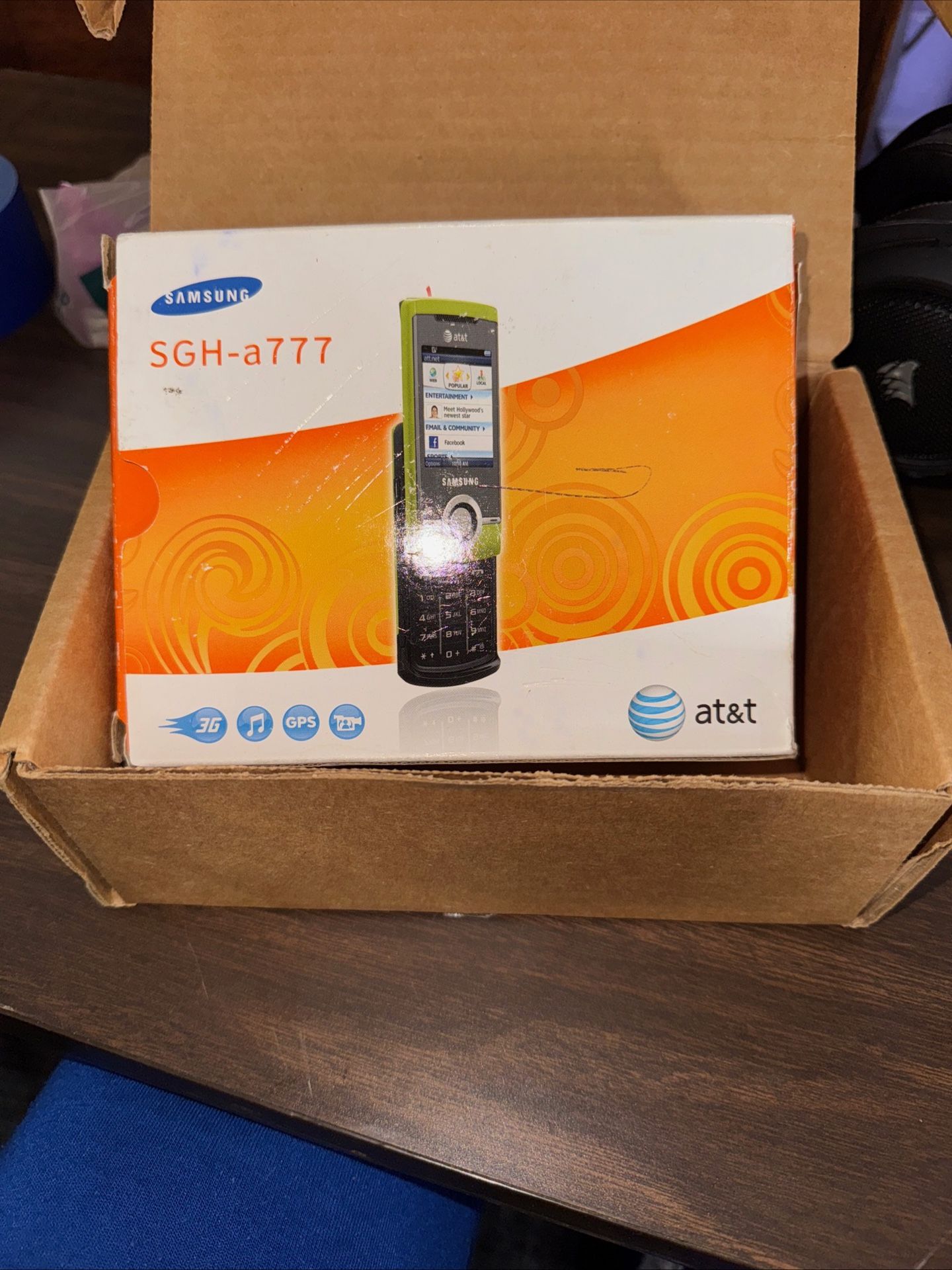 AT&T Classic Samsung Slider Phone! SGH-A777 - Green W/box $15