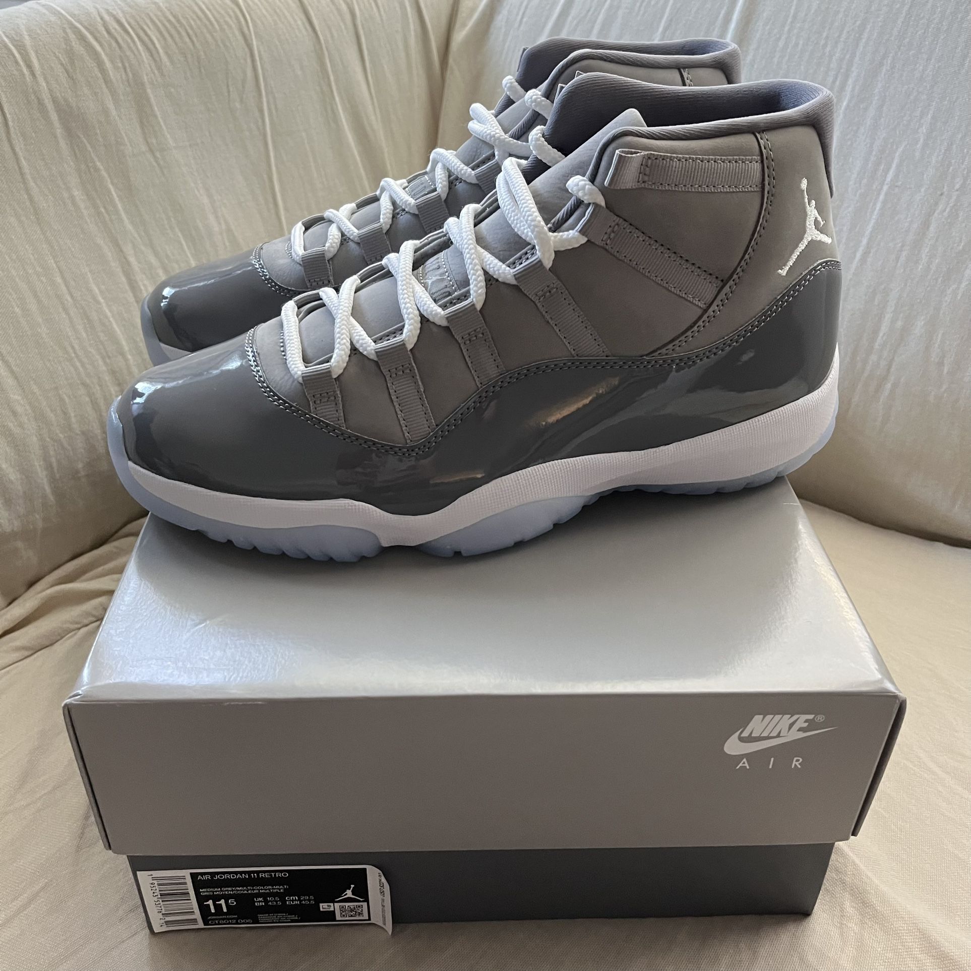 Nike Air Jordan 11 Cool Grey Gray New Size