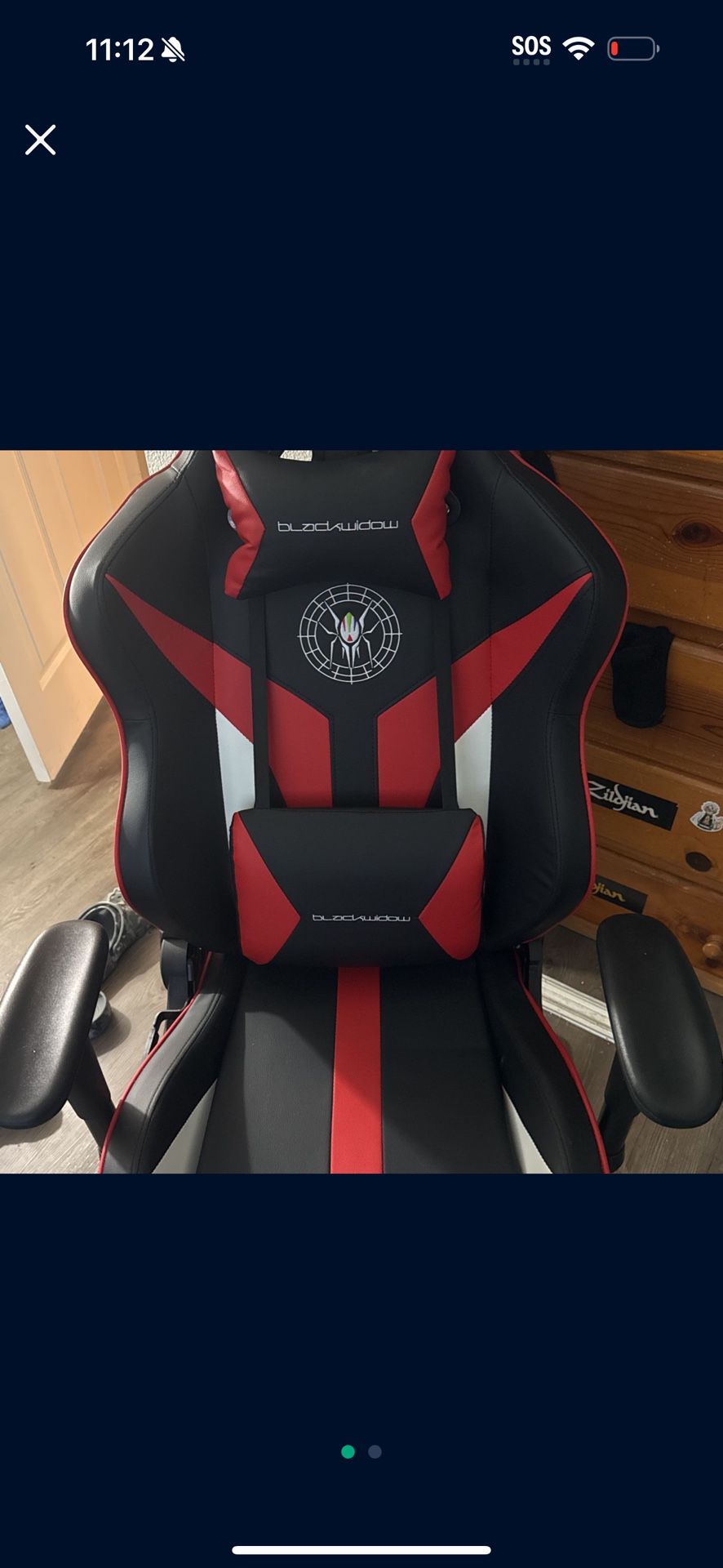 Gaming Chair Black Widow 